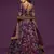 Purple Thread, Zari, Dori, and Sequins Embroidered Art Silk Semi Stitched Bridal Lehenga