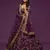 Purple Thread, Zari, Dori, and Sequins Embroidered Art Silk Semi Stitched Bridal Lehenga