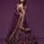 Purple Thread, Zari, Dori, and Sequins Embroidered Art Silk Semi Stitched Bridal Lehenga