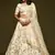 White Thread, Zari, Dori, and Sequins Embroidered Art Silk Semi Stitched Bridal Lehenga