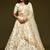 White Thread, Zari, Dori, and Sequins Embroidered Art Silk Semi Stitched Bridal Lehenga