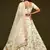 White Thread, Zari, Dori, and Sequins Embroidered Art Silk Semi Stitched Bridal Lehenga