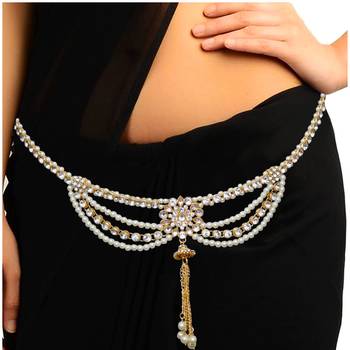 Multicolor agate waist-belt 1