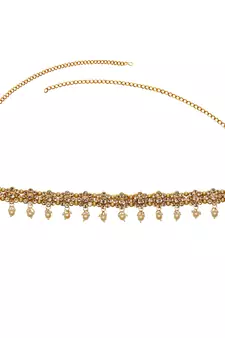 Multicolor agate waist-belt