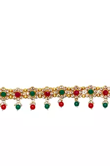 Multicolor agate waist-belt