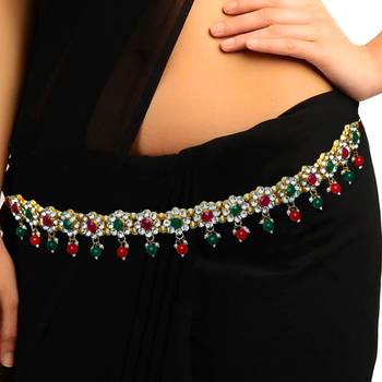 Multicolor agate waist-belt 1