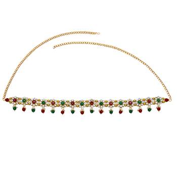 Multicolor agate waist-belt 3