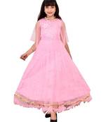 Net Semi Stitched Flared/A-line Gown