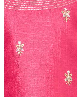 Girls Trendy Pink and Khaki Sharara Set with Dupatta 4