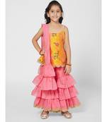 Chic Pink and Yellow Sharara Set with Dupatta