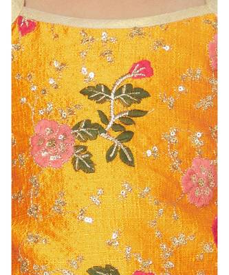 Trendy Yellow and Pink Dhoti Set with Dupatta for Girls 4