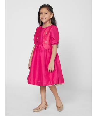 Chic Pink jacket set for Girls 2