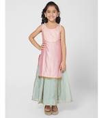 Stunning Green Sharara Party Set for Girls