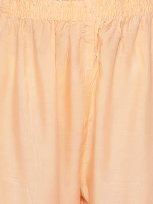 Orange embroidered rayon salwar 4