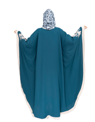 Brown brasso polyester abaya 2