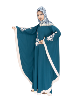 Brown brasso polyester abaya 3