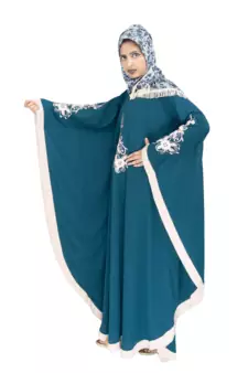 Brown brasso polyester abaya