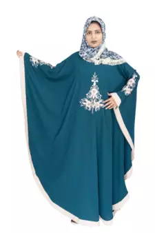 Brown brasso polyester abaya