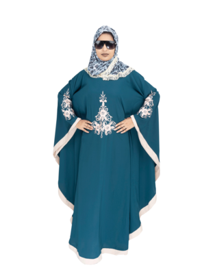 Brown brasso polyester abaya 5