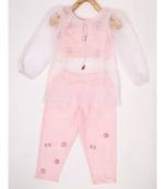 CHANDERI POWDER PINK CORD SET