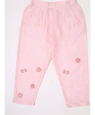 CHANDERI POWDER PINK CORD SET 4