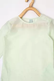 CHANDERI MINT GREEN KURTA PYJAMA SET