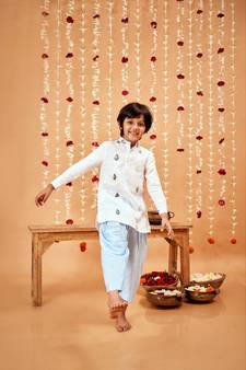 LINEN  BOAT LINEN SHIRT KURTA SET