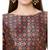 Women's Navy Blue Brocade Embroidered Readymade Saree Blouse