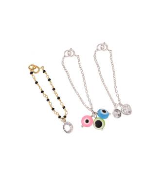 MULTI EVIL EYES  SOLITAIRE Watch Charm Set 1