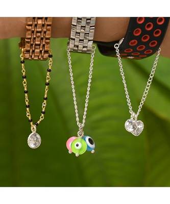 MULTI EVIL EYES  SOLITAIRE Watch Charm Set 2