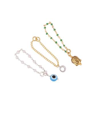BUDDHA  EVIL EYE  SOLITAIRE Watch Charm Set 1