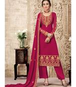 Rani Pink Georgette Palazzo Style Suit
