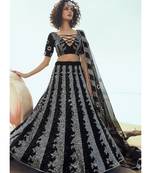 Black Sequence Embroidered Lehenga Choli