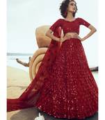 Rouge Red Sequence Embroidered Lehenga Choli