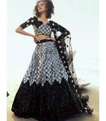 Black Sequence Embroidered Lehenga Choli