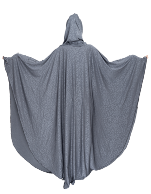 Blue brasso polyester abaya 2