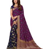 Multicolor printed georgette saree with blouse