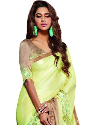 Multicolor printed crepe saree with blouse 2