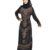 Black brasso polyester abaya