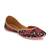 Sringam Women Black Printed Handcrafted Mojaris