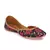 Sringam Women Black Printed Handcrafted Mojaris