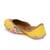 Sringam Women Yellow and Printed Handcrafted Mojaris