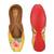 Sringam Women Yellow and Printed Handcrafted Mojaris