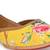 Sringam Women Yellow and Printed Handcrafted Mojaris