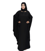 Black brasso art silk abaya