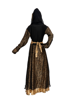 Black brasso art silk abaya 12