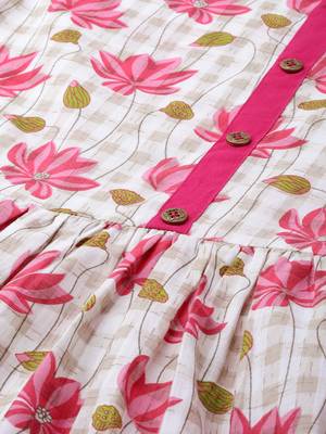 White printed cotton maxi-dresses 5