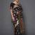 Glemora Black Designer Ethnic Wear Silk Blend  Traditional Saree