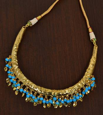 Turquoise Beaded Hasli necklaces 317FNN19 1