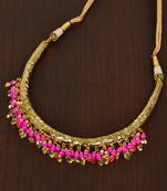Pink Beaded Hasli necklaces 317FNN21